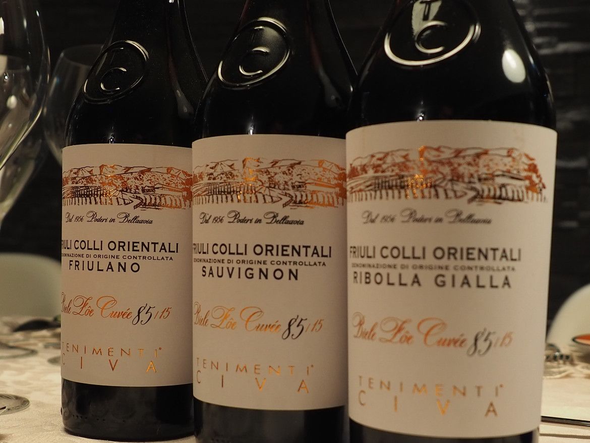 Bottiglie Ribolla Gialla Sauvignon Friulano