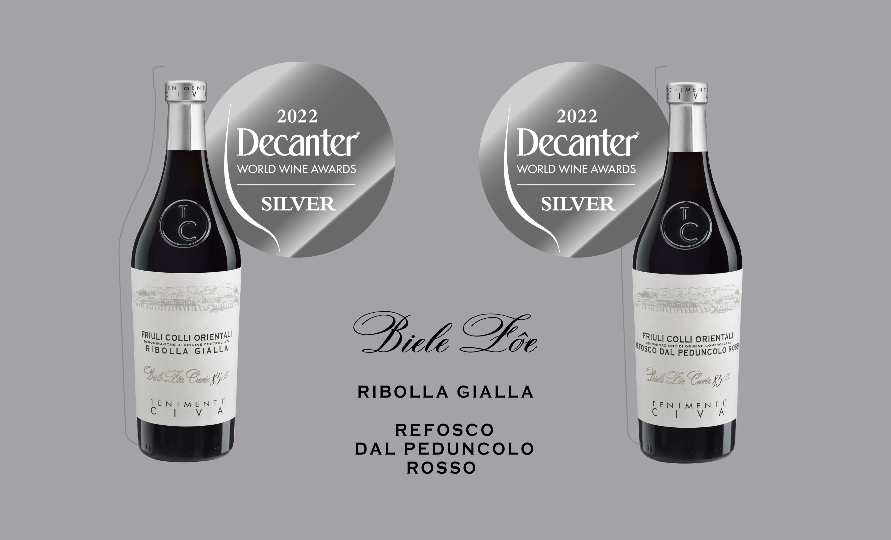 Argento ai vini Biele Zôe premiati da Decanter World Wine Awards 2022